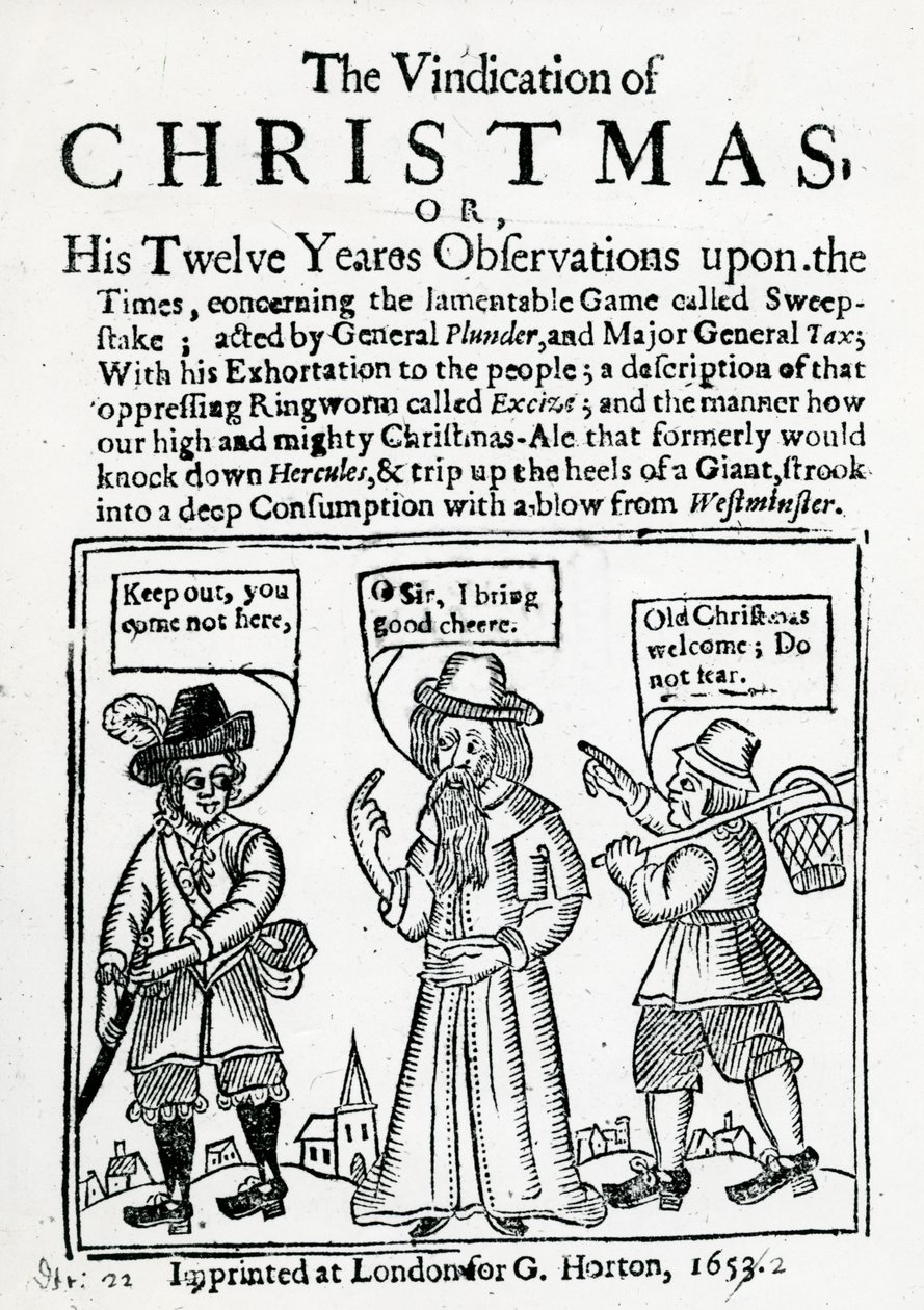 Die Rechtfertigung von Weihnachten, 1653 von English School