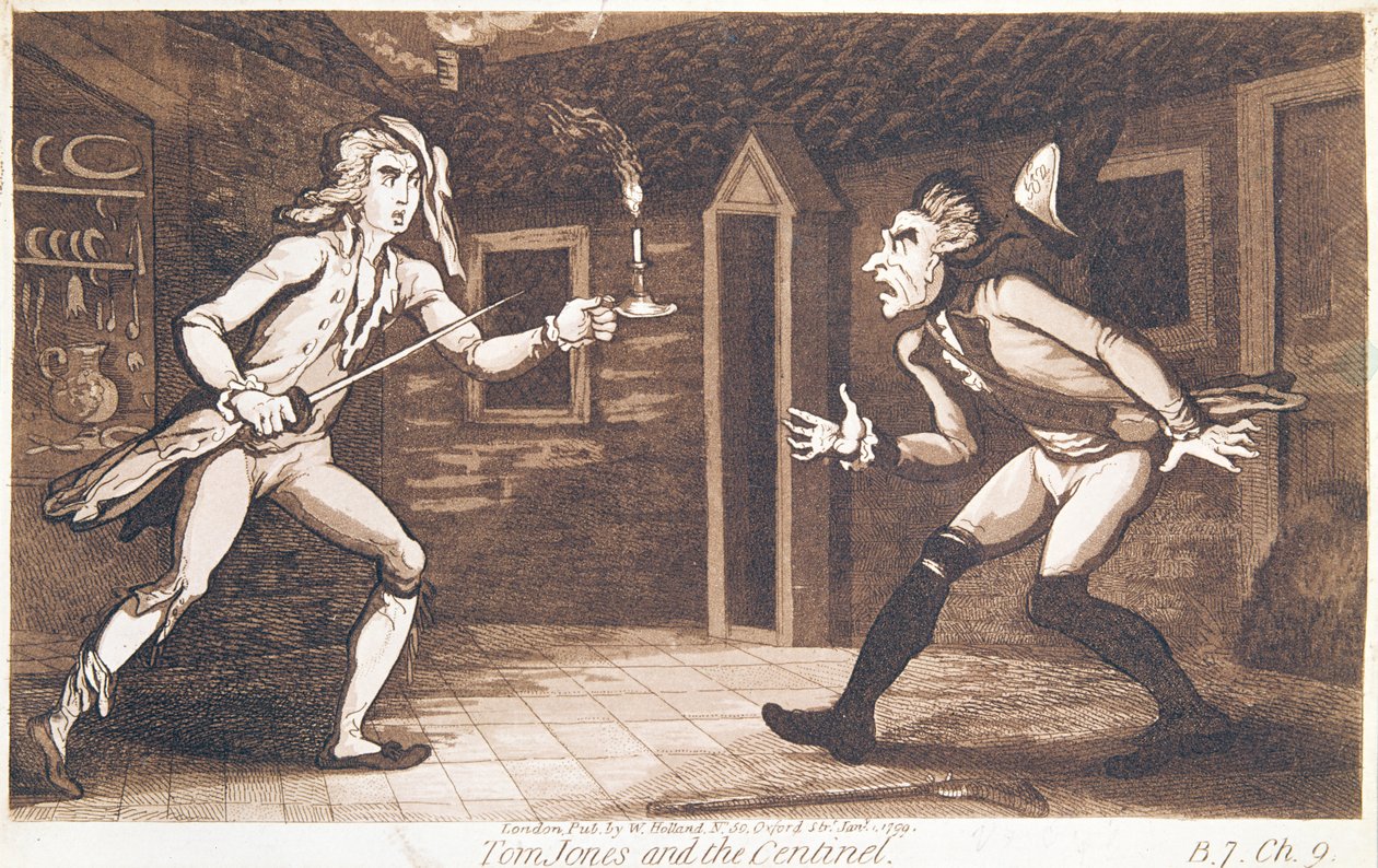 Tom Jones und der Wächter, 1799 von English School