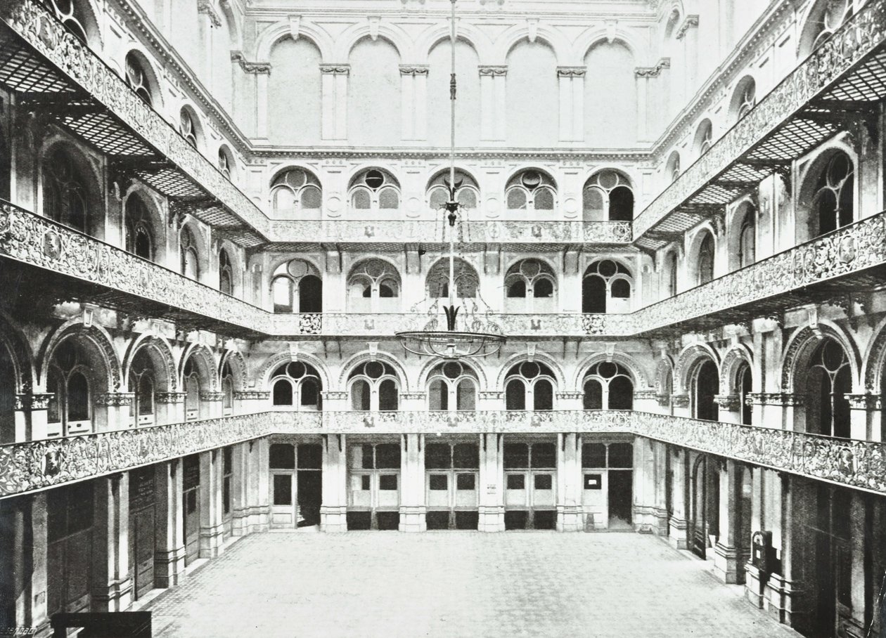 Hop Exchange: Osthalle Innenansicht, Southwark Street, London, 1890 von English Photographer