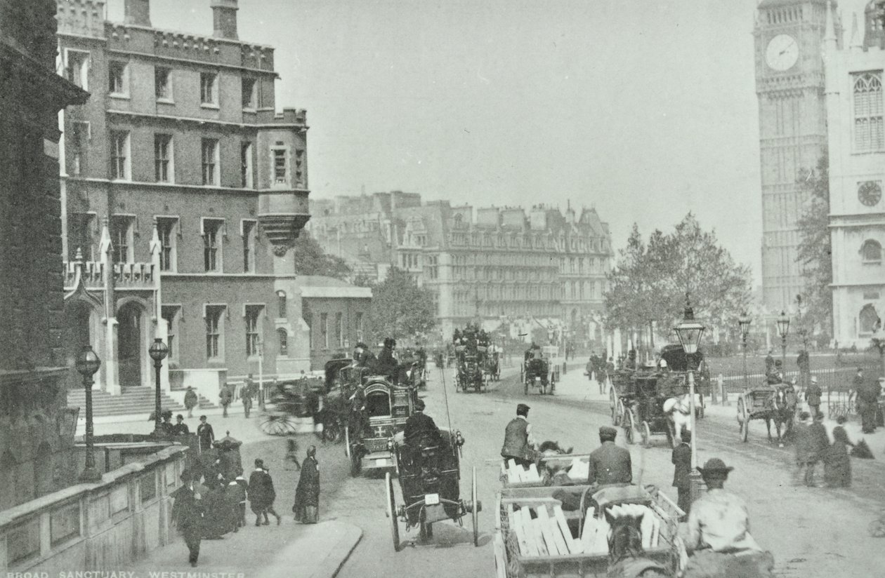 Parliament Square, Westminster LB: Broad Sanctuary Blick auf Parliament Square, 1896 von English Photographer