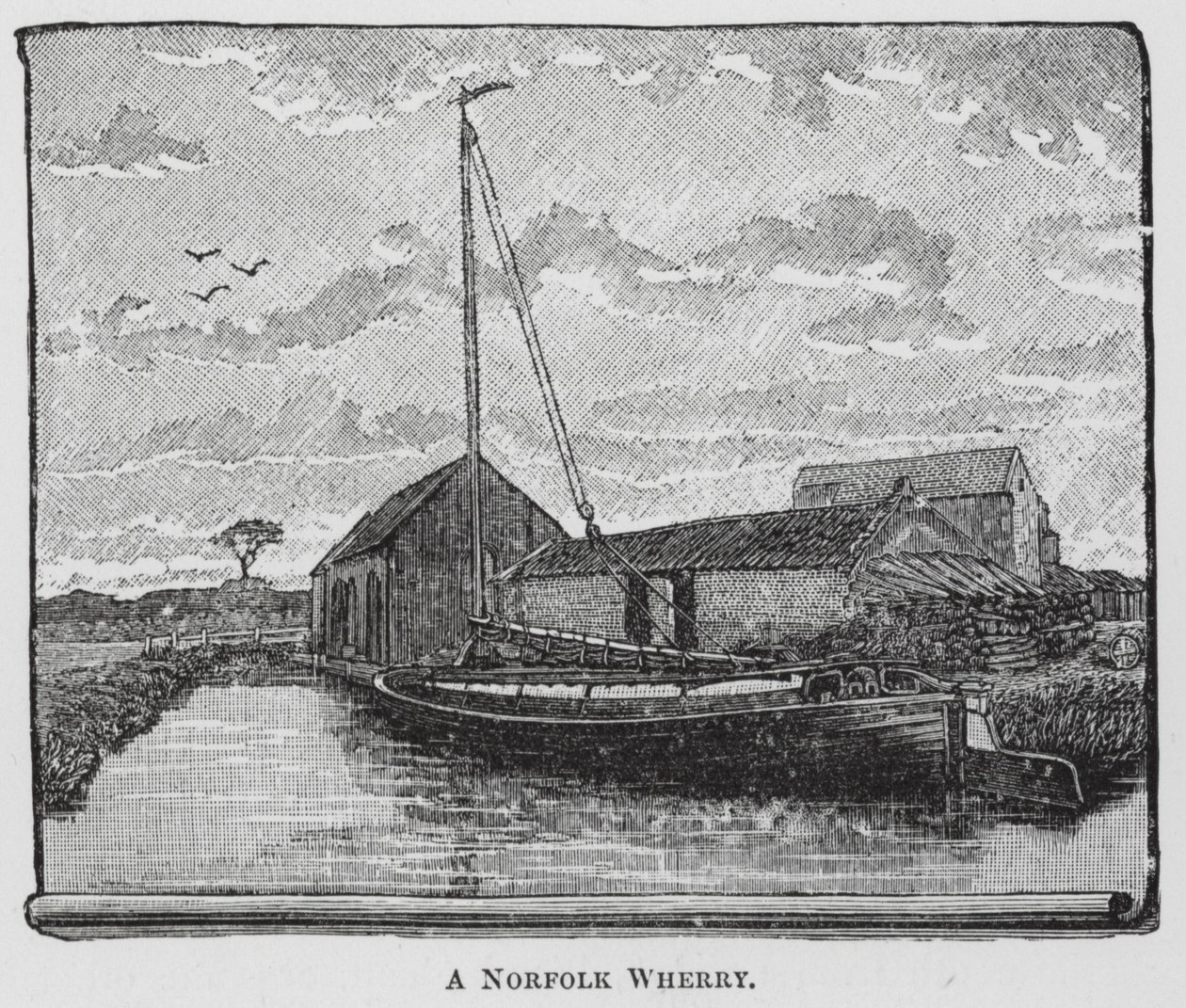 Eine Norfolk-Wherry von English School