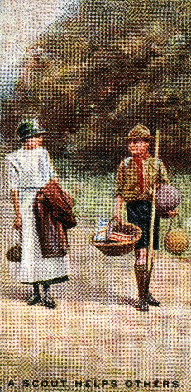 Ein Pfadfinder hilft anderen, 1929 von English School