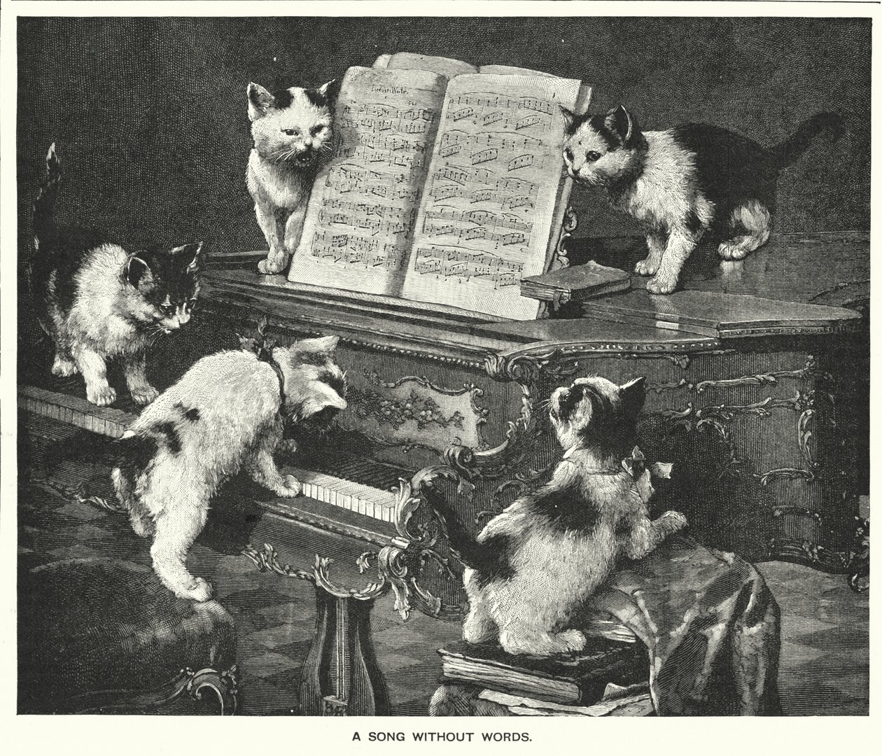 Ein Lied ohne Worte (Gravur) von English School