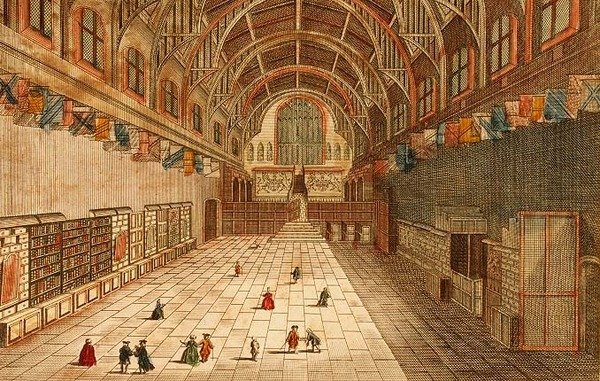 Ein Blick ins Innere der Westminster Hall von English School
