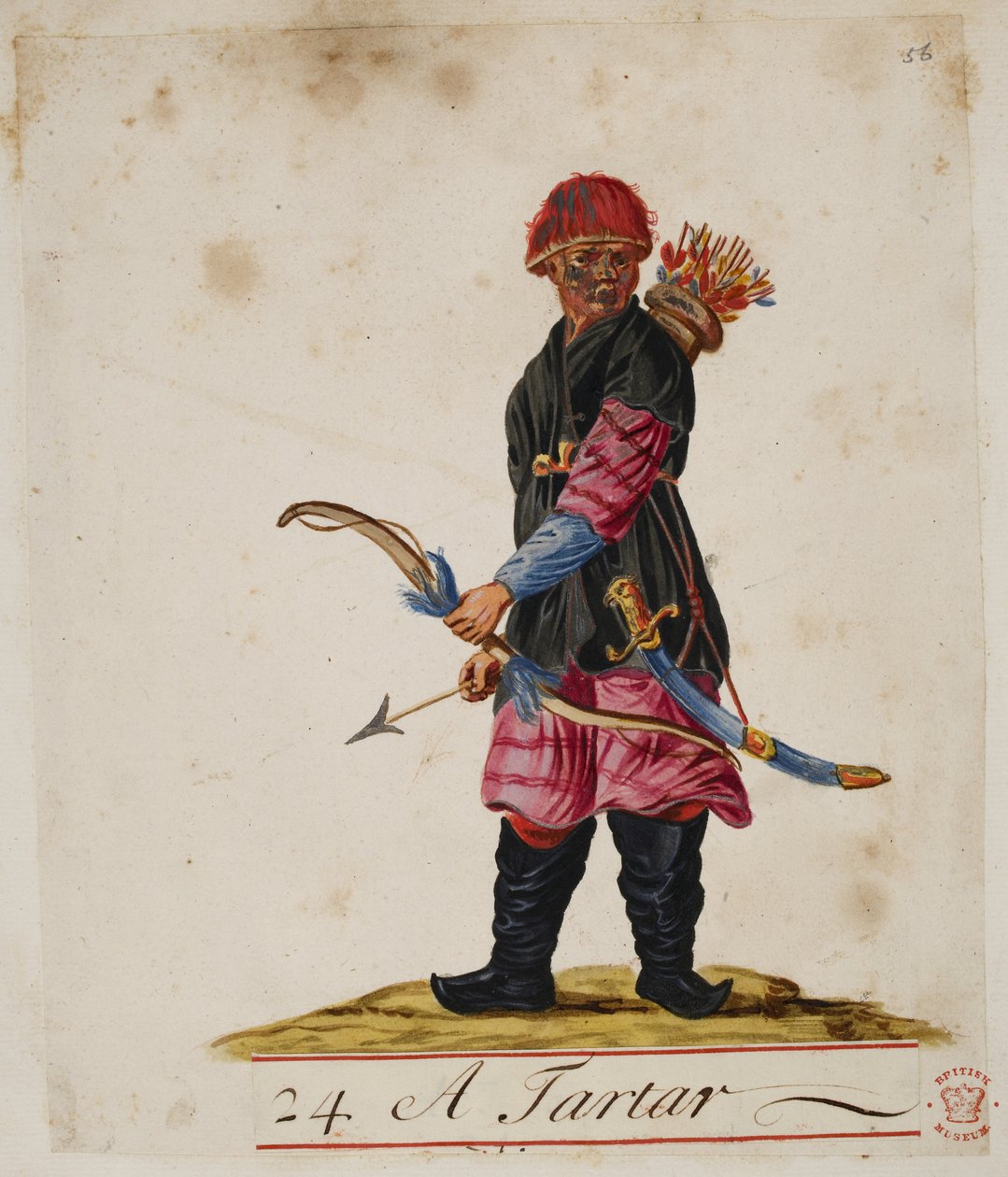Add. 5353, f.56 Ein Tarter, aus 