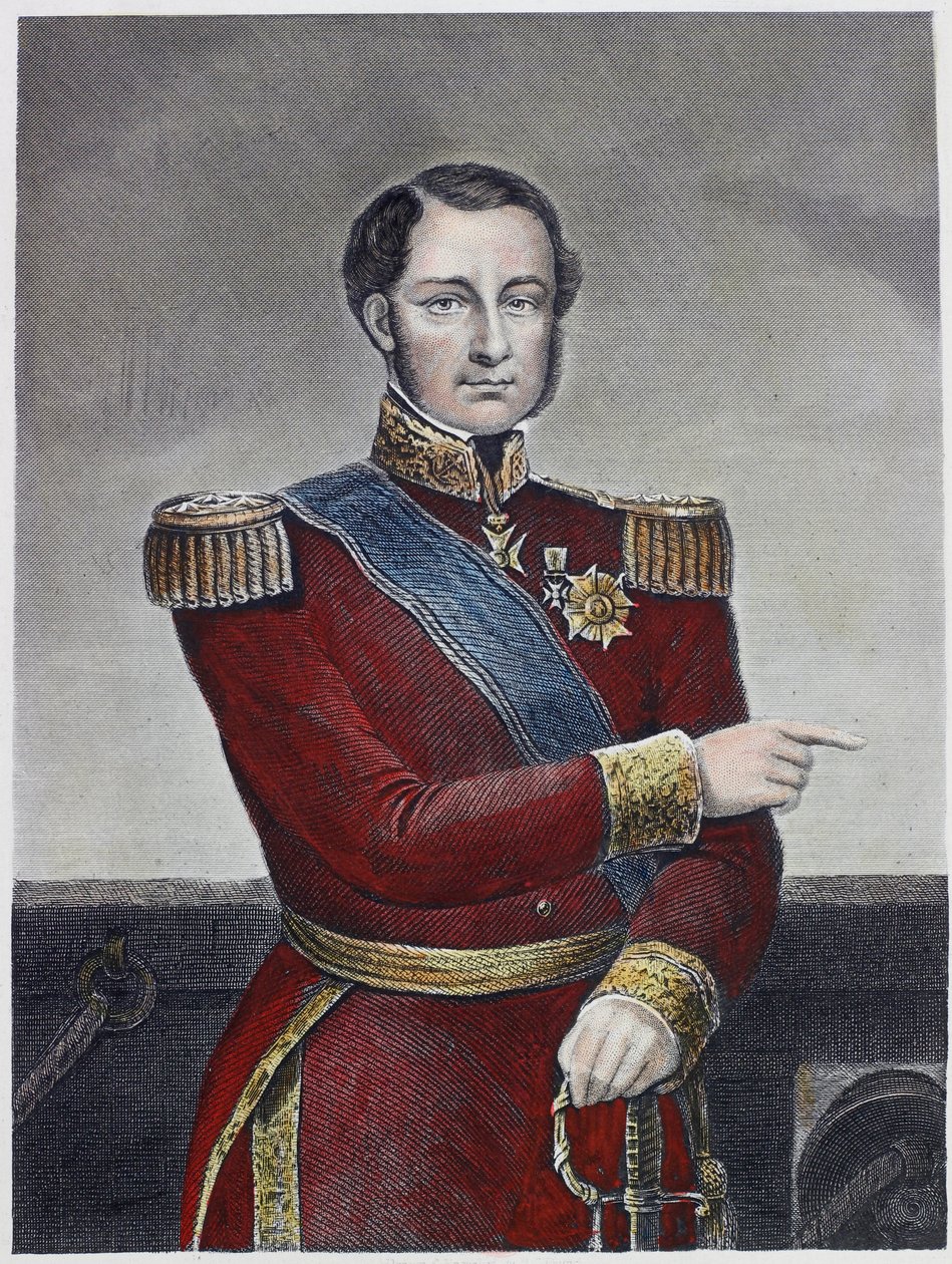 Admiral Hamelin (farbiger Stich) von English School