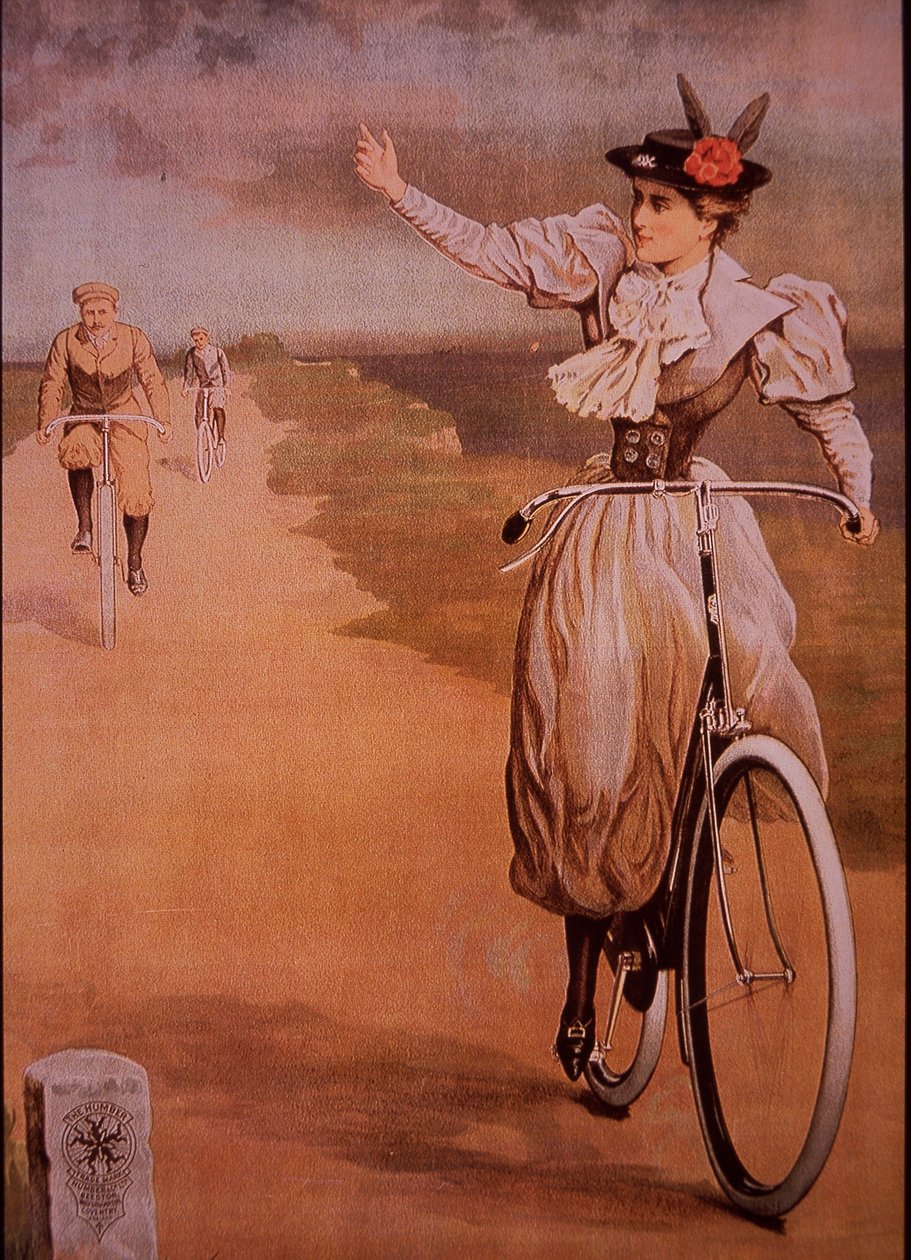 Werbung für Humber-Fahrräder, um 1898 von English School
