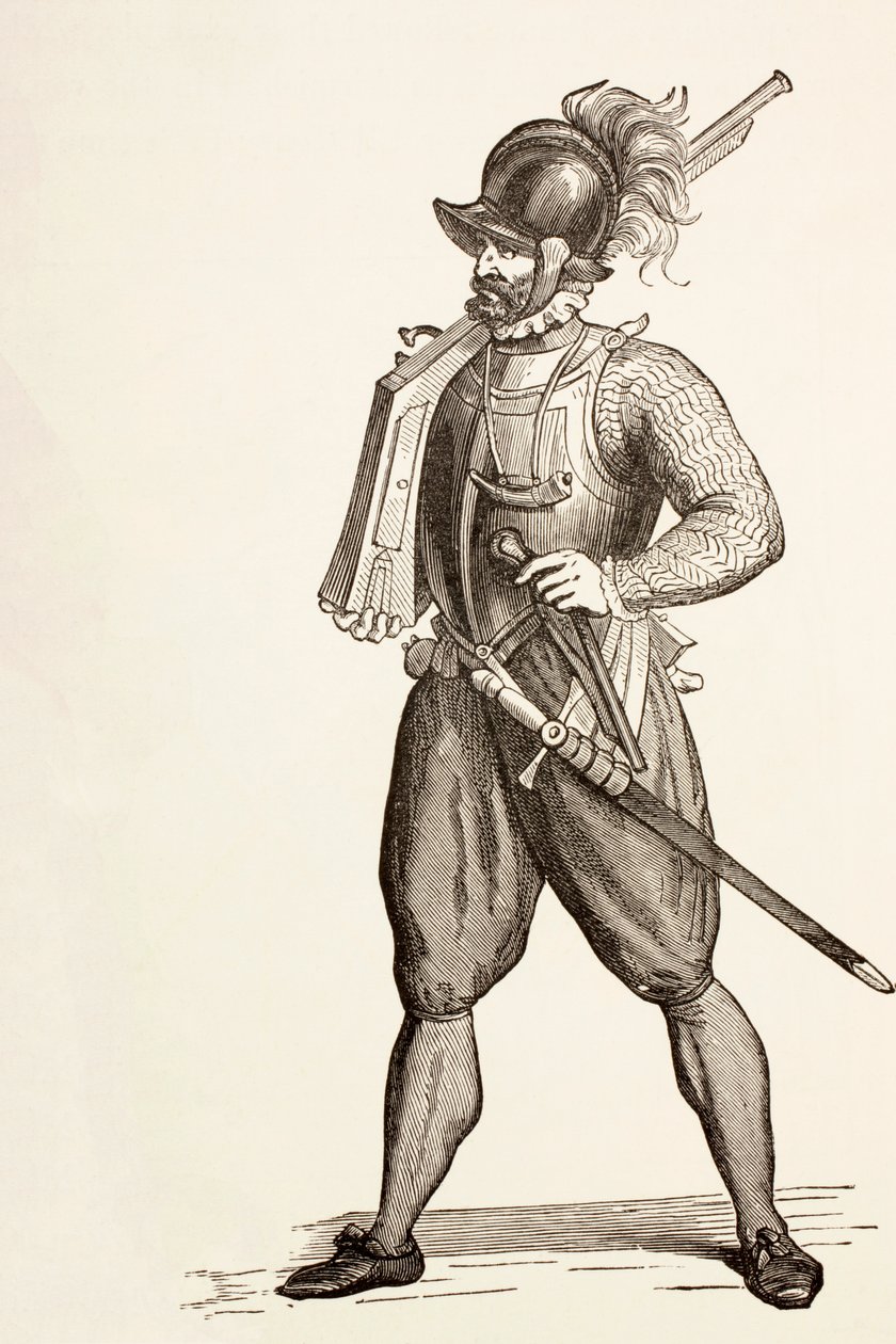 Arkebusier des 16. Jahrhunderts von English School