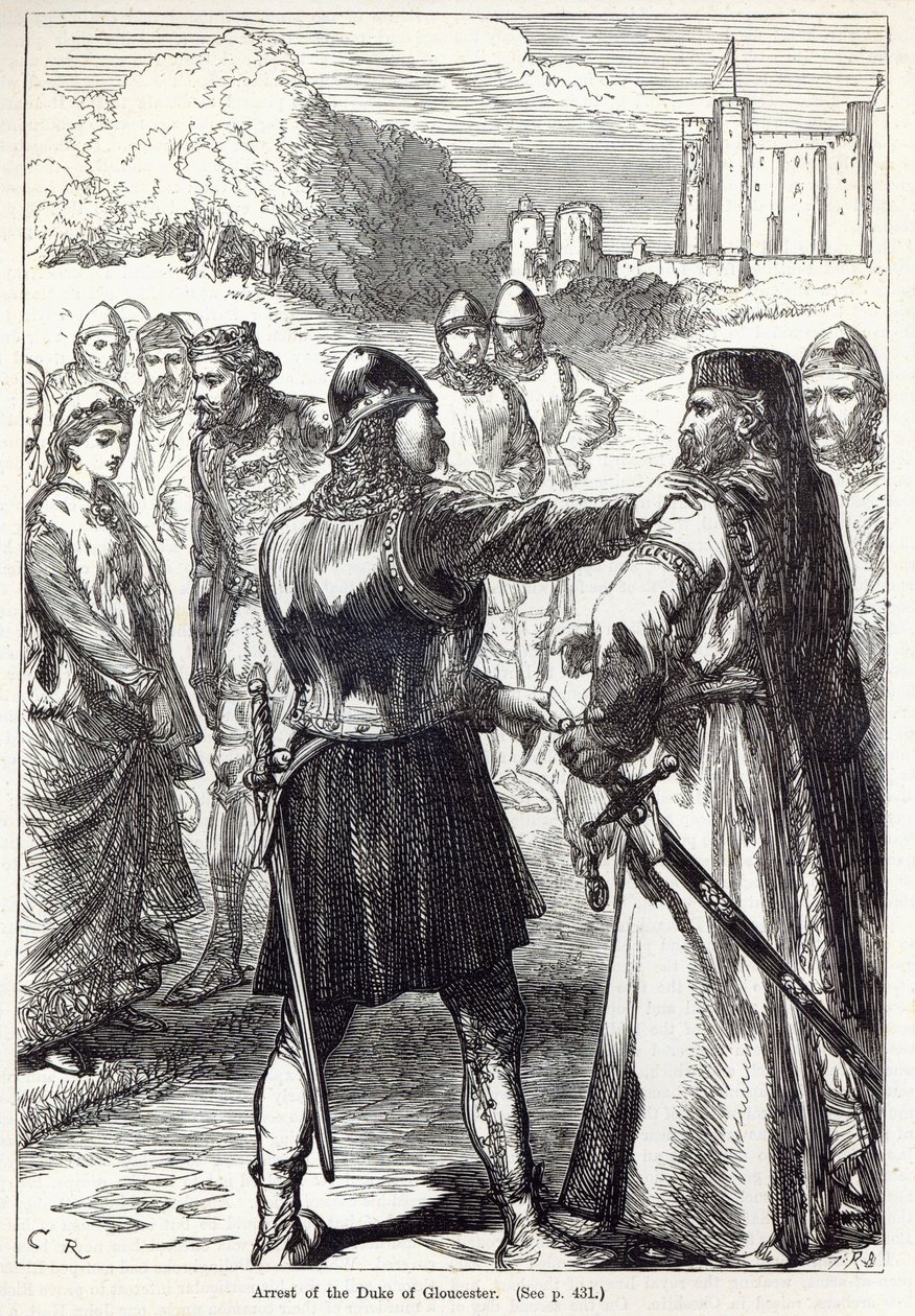 Verhaftung des Herzogs von Gloucester, Illustration aus 