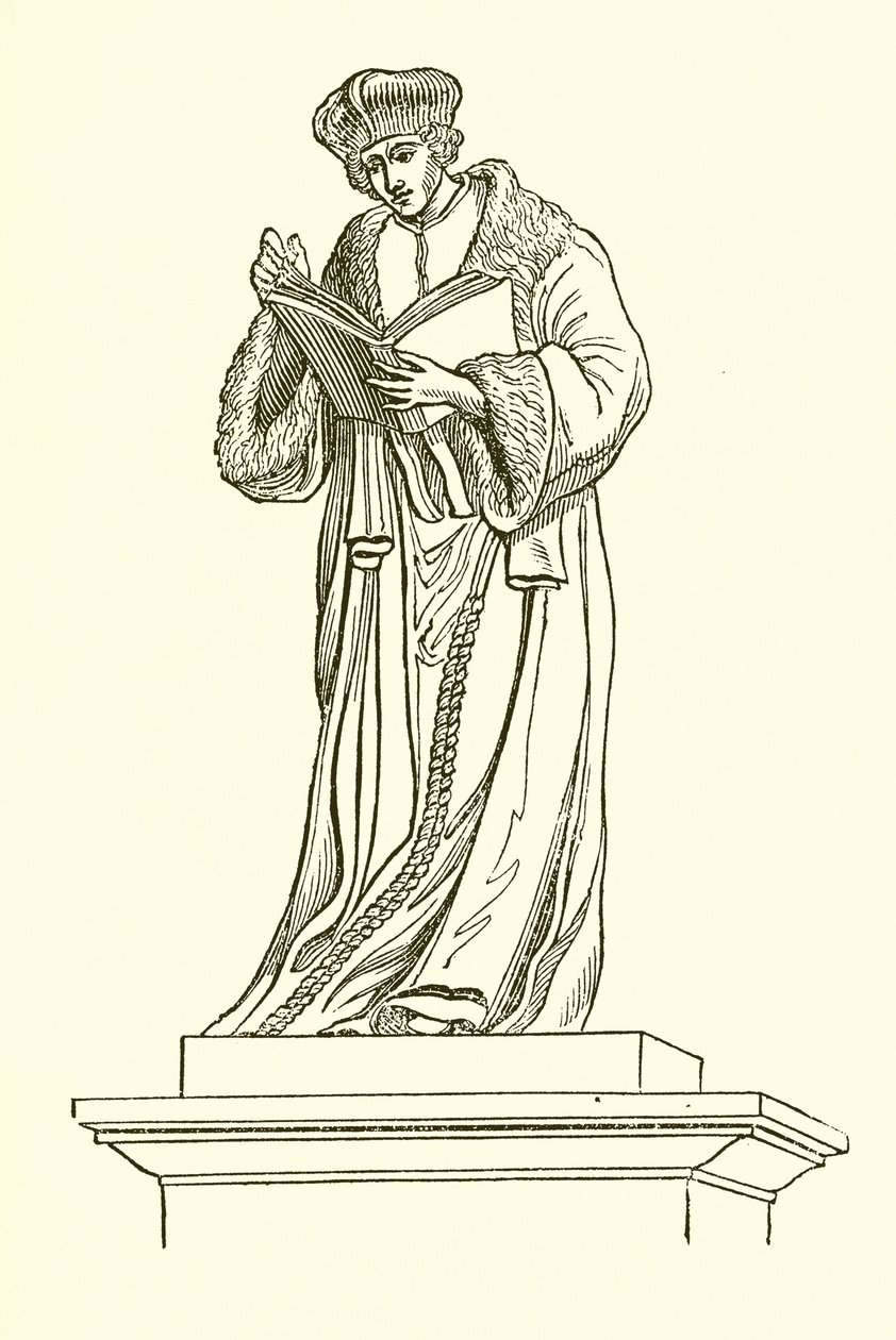 Bronzestatue von Erasmus in Rotterdam von English School