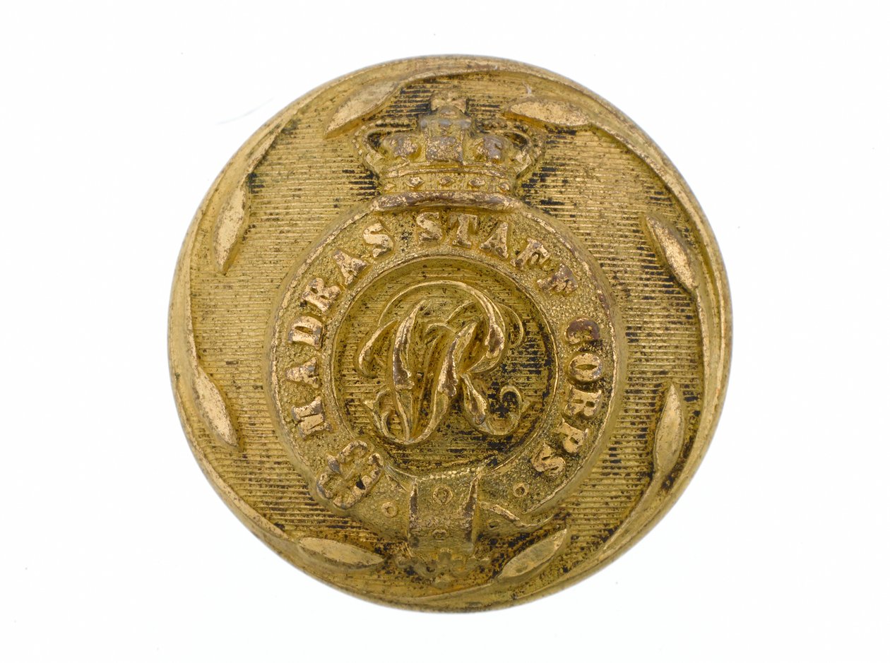 Knopf, Madras Staff Corps, 1861-1876 von English School