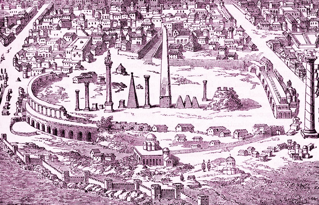 Zirkus und Hippodrom von Christian Konstantinopel, Illustration des 