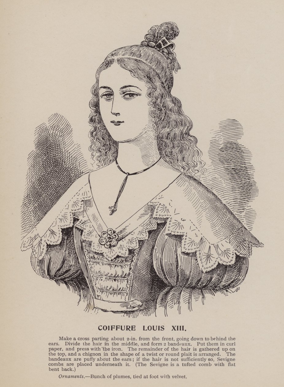 Frisur Louis XIII von English School