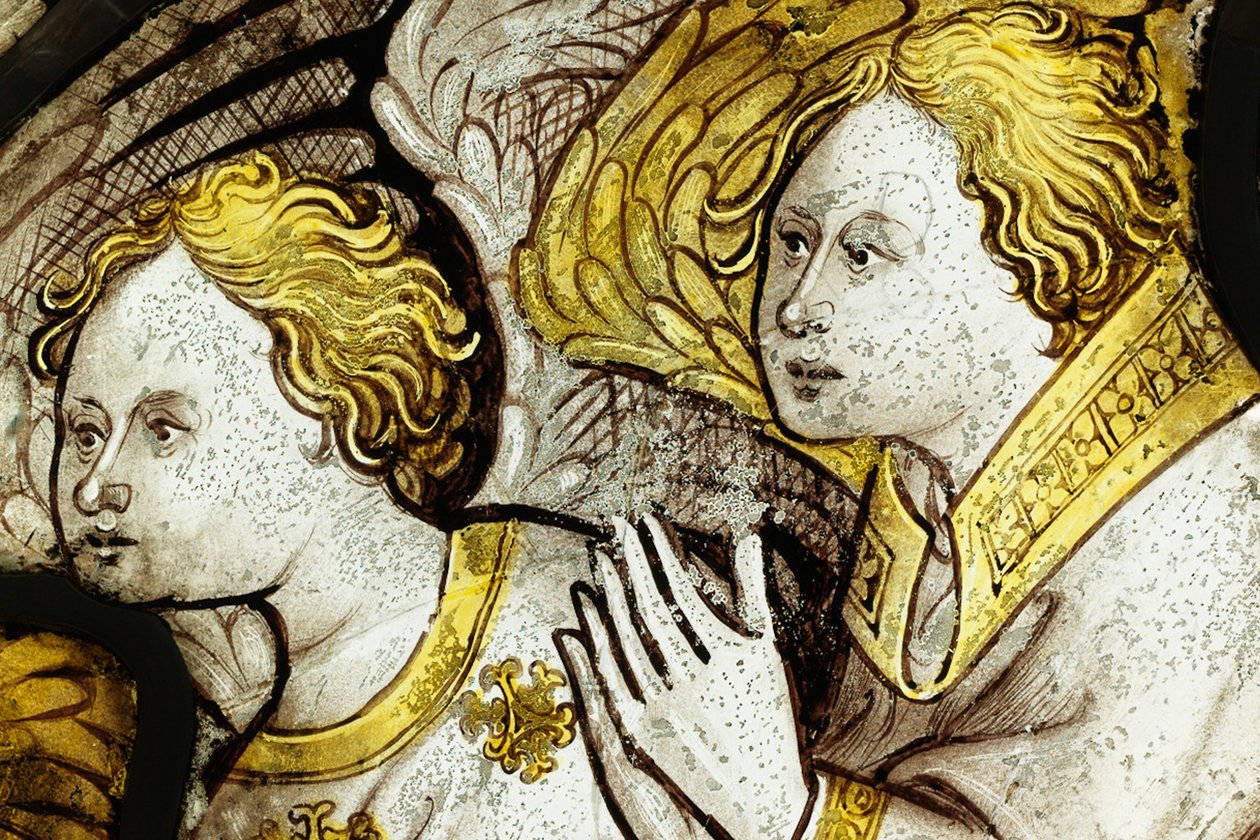 Erhaltener Abschnitt aus dem Großen Ostfenster der York Minster: 