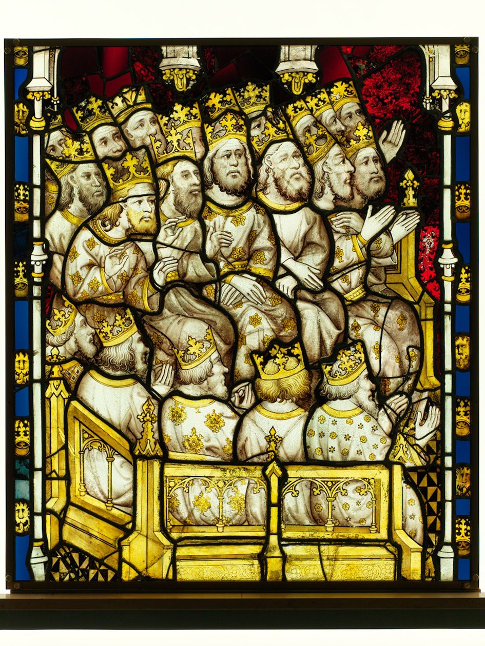 Erhaltener Abschnitt aus dem Großen Ostfenster der York Minster: 