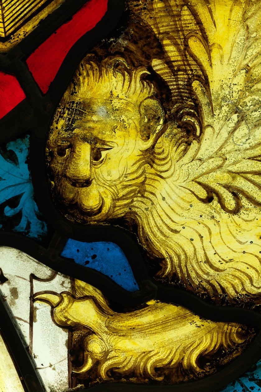 Erhaltener Abschnitt aus dem Großen Ostfenster der York Minster: 