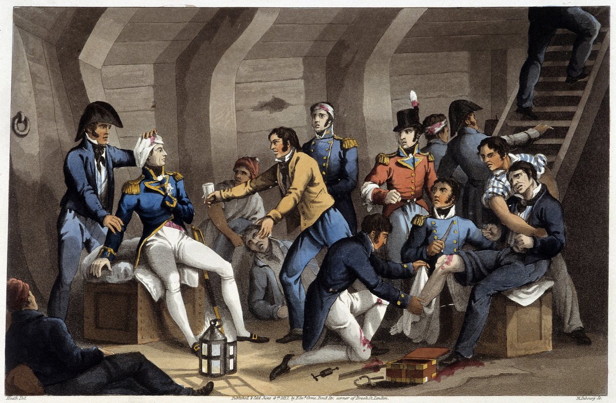 Kochgrube in „Historische, militärische und marine Anekdoten und Vorfälle, die bei den Waffen Großbritanniens und ihrer Verbündeten bis Waterloo auftraten“ von Edward Orme. Illustriert von Fry, Sutherland, Clark, Dubourg, W.Heart, J.A., Atkinson... Ed. 181 von English School