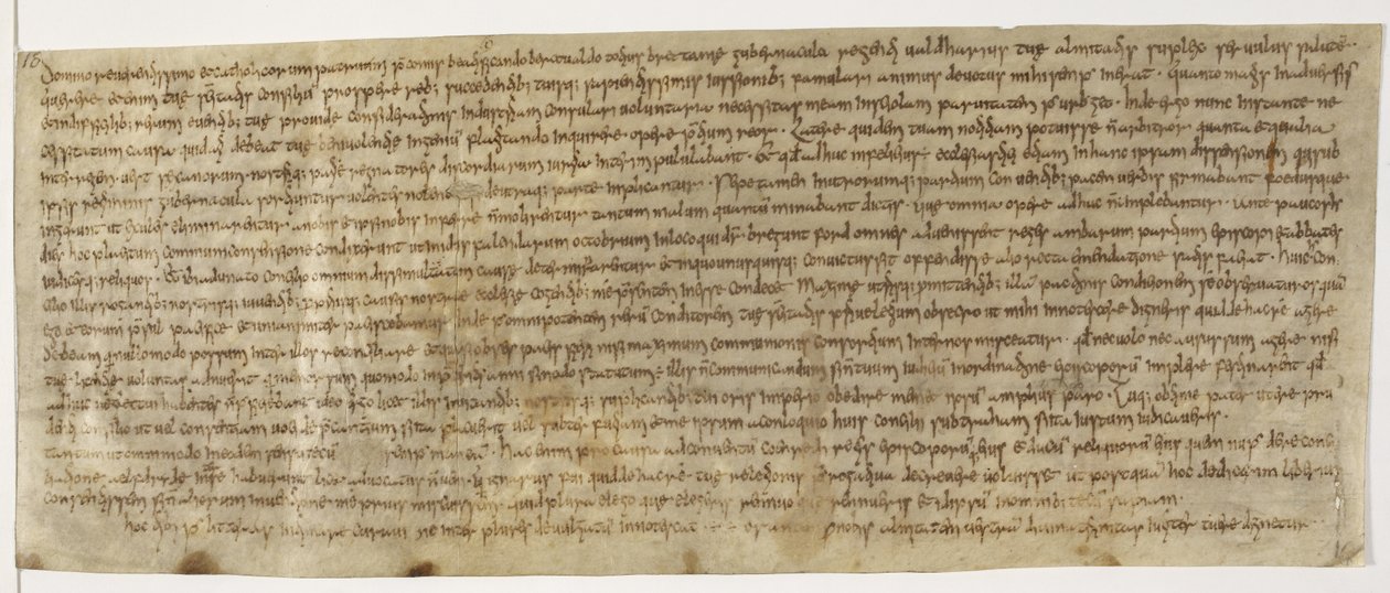 Cotton Augustus ii 18, Wealdhere-Brief, ca. 704, frühester Briefschluss von English School