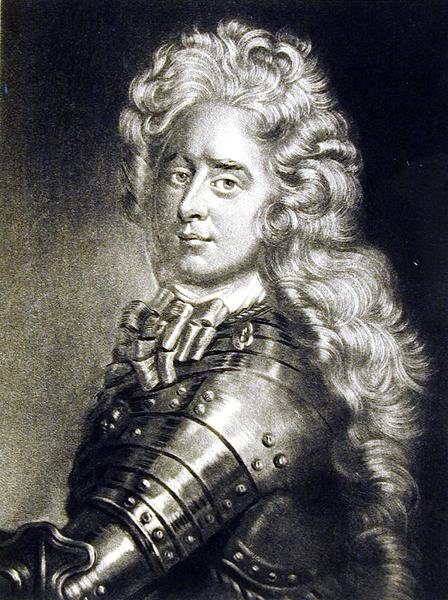 Graf Konismark (gest. 1686) Illustration aus Portraits of Characters Illustrious in British History, graviert von Richard Earlom und Charles Turner (Mezzotinto) von English School
