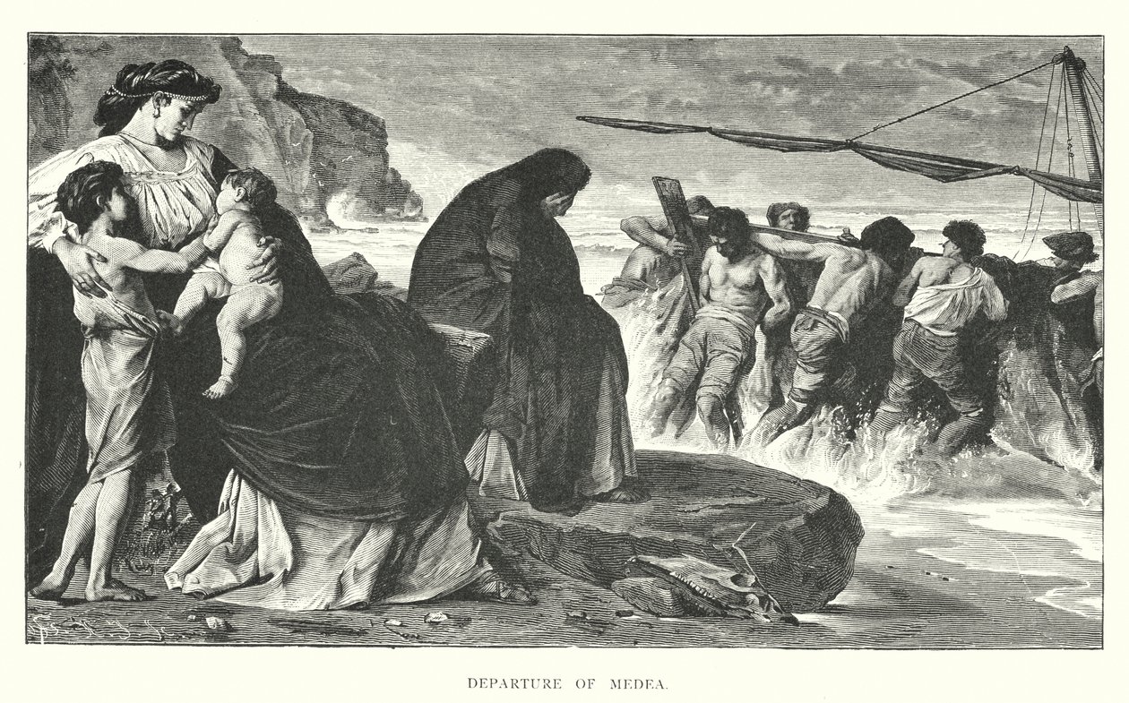 Abreise der Medea von English School