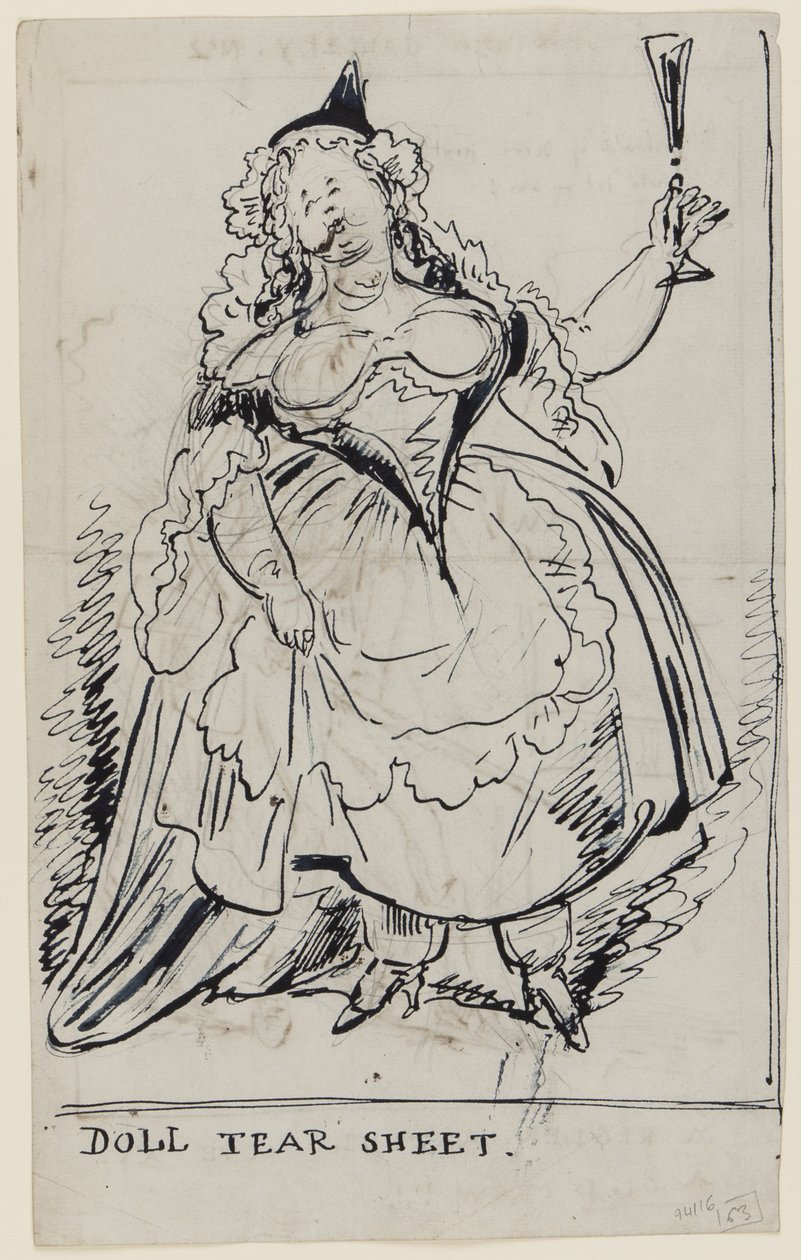 Doll Tear Sheet, ca. 1825 von English School