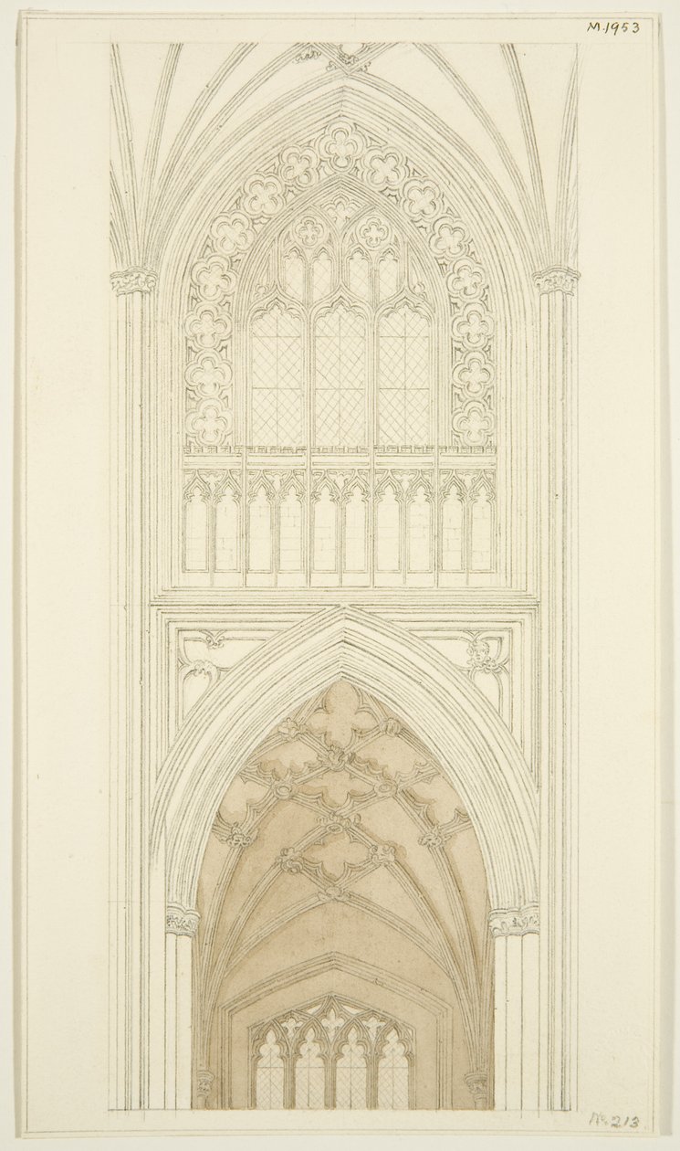 Ostseite des südlichen Querschiffs von St. Mary Redcliffe von English School