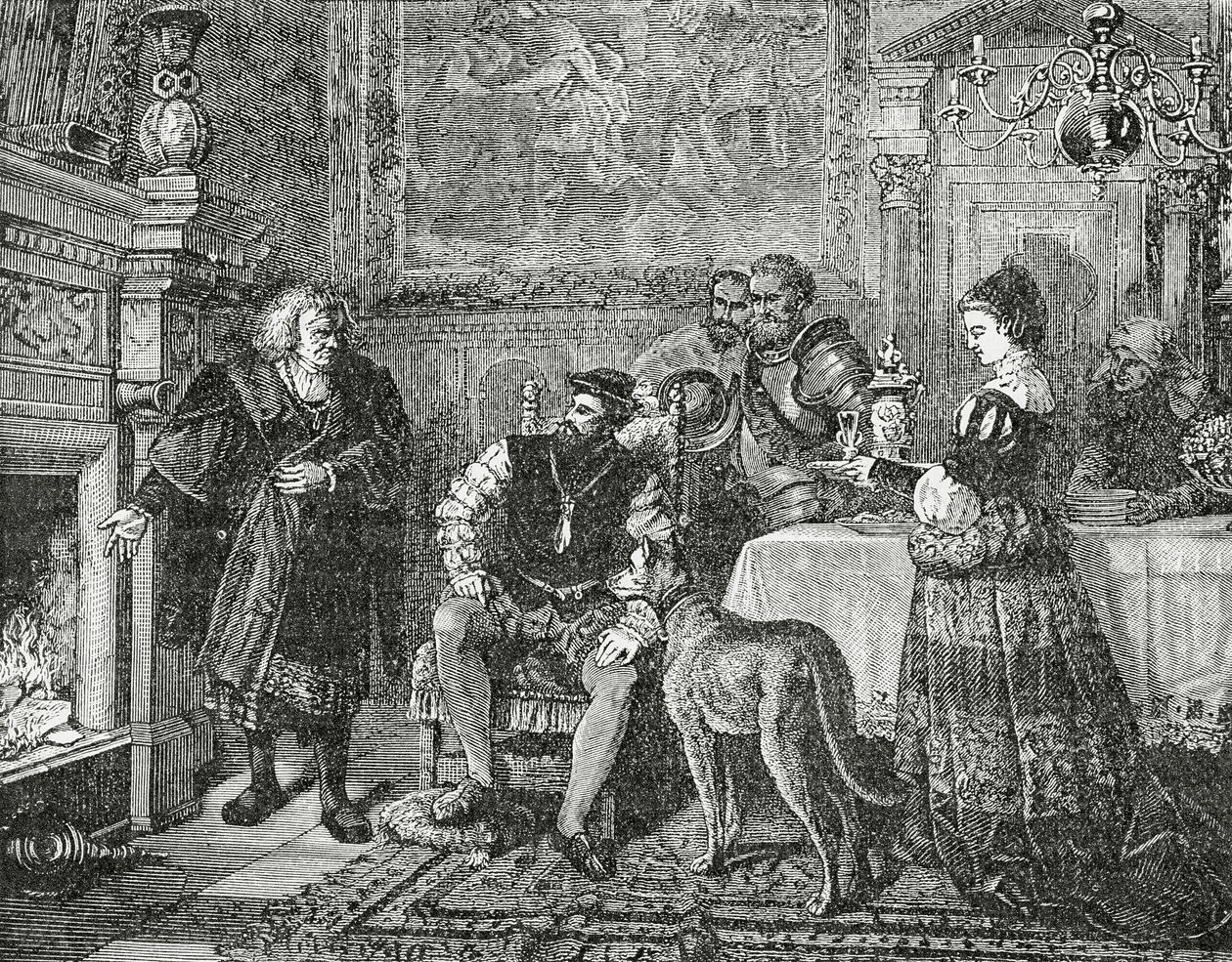Kaiser Karl V. besucht die Fugger von English School