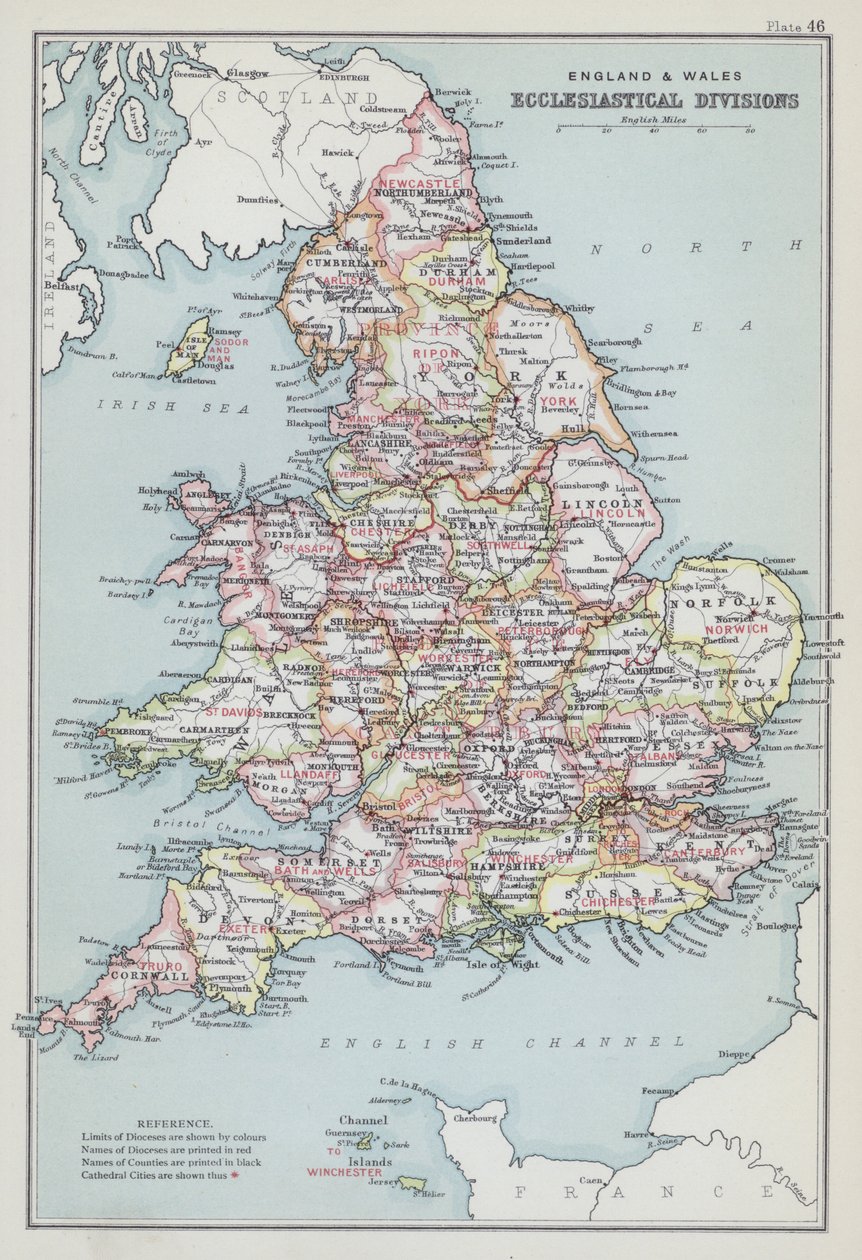 England und Wales, kirchliche Einteilungen von English School