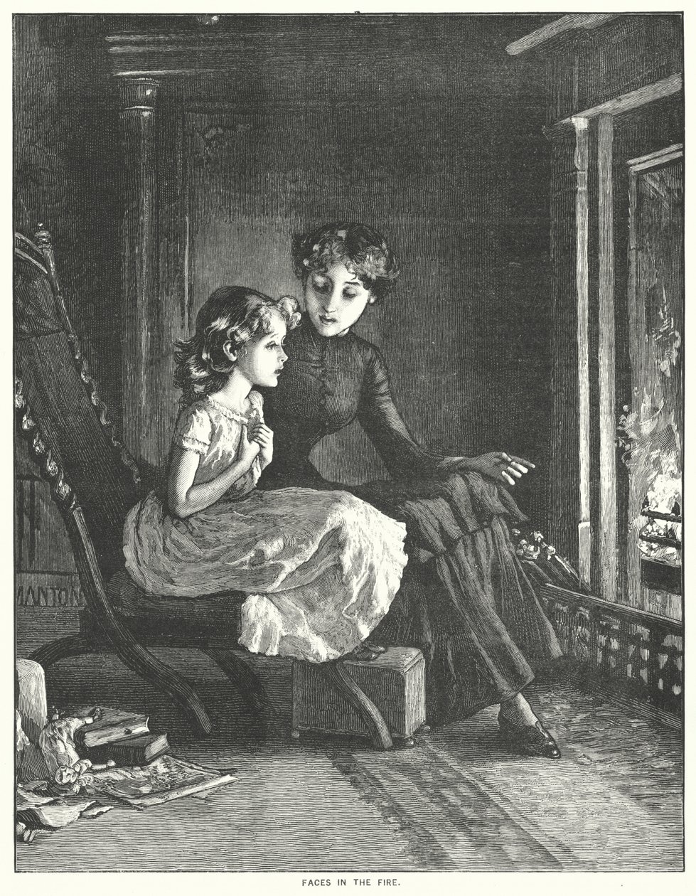 Gesichter im Feuer von English School