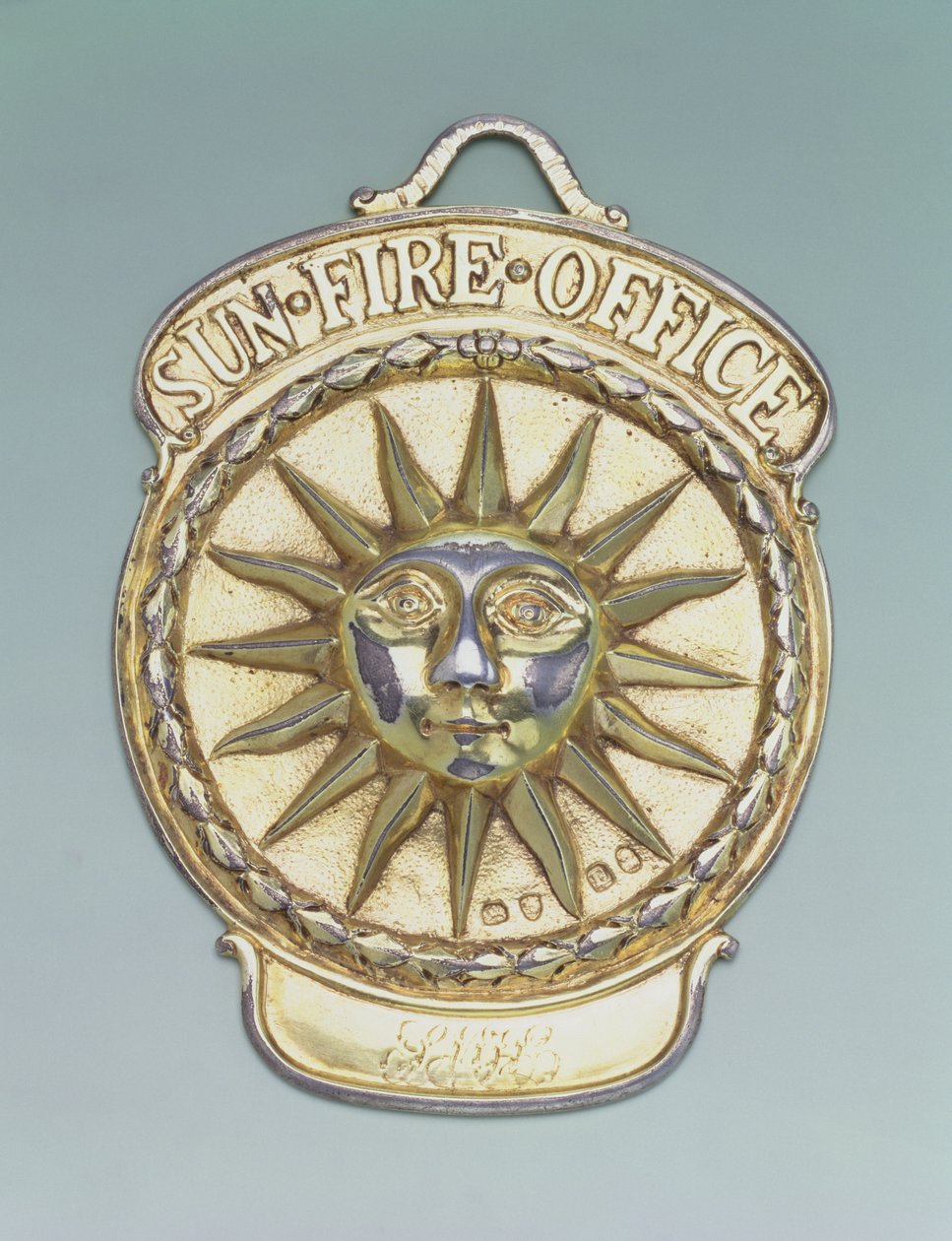 Feuerversicherungsplakette, ca. 1810 (Metall) von English School
