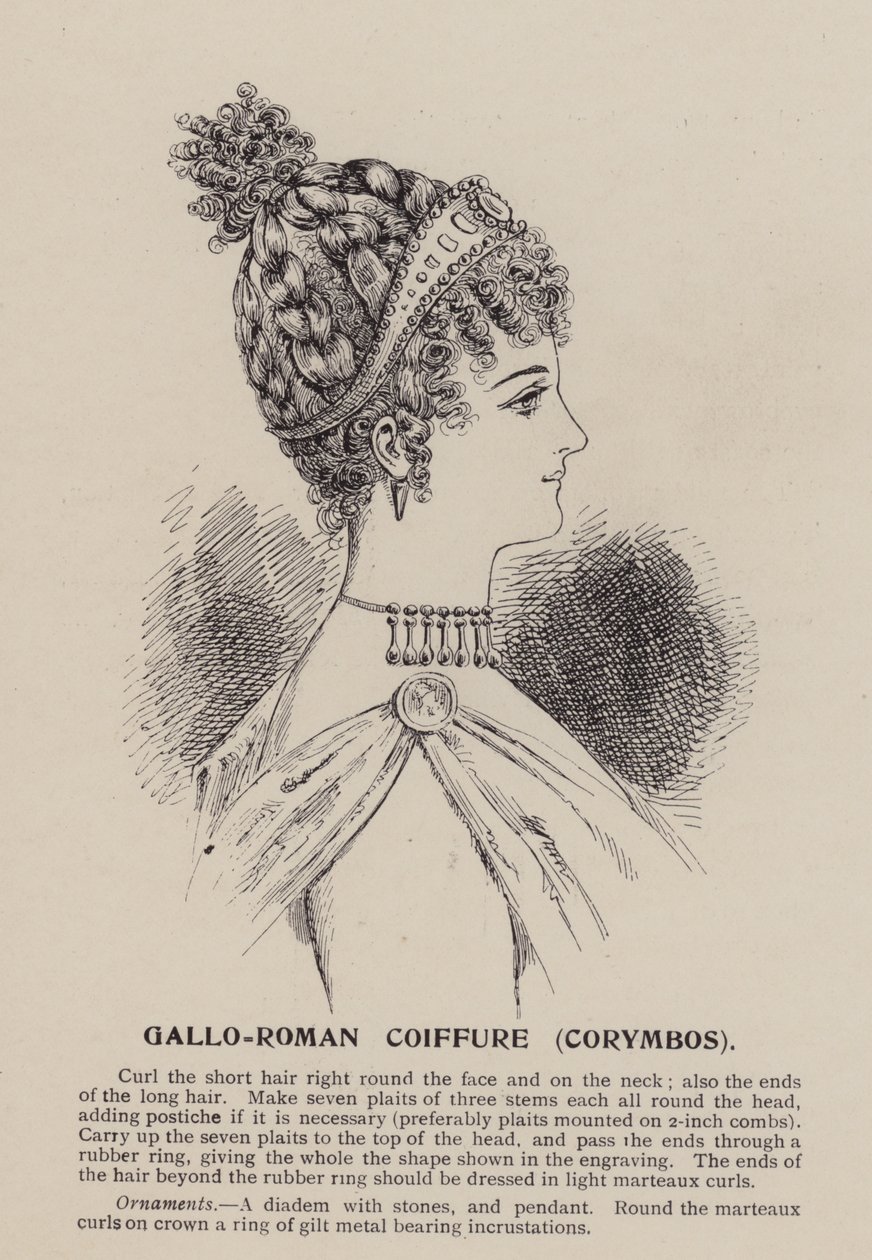 Gallo-römische Frisur, Corymbos von English School