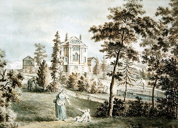 Gartenpavillon in einem Park, ca. 1725 von English School