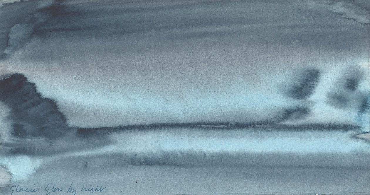 Gletscherglühen bei Nacht, 1934-37 von English School