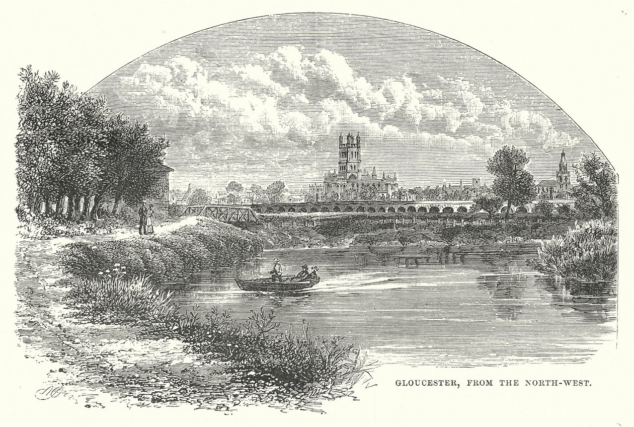 Gloucester, von Nordwesten von English School
