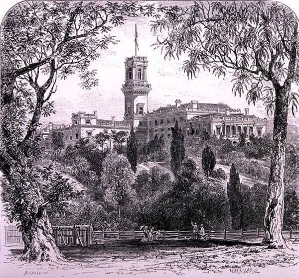 Regierungshaus, Melbourne, Australien, aus 