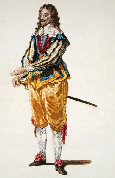 Gewand von Charles I (1600-49) im Jahr 1630 von English School