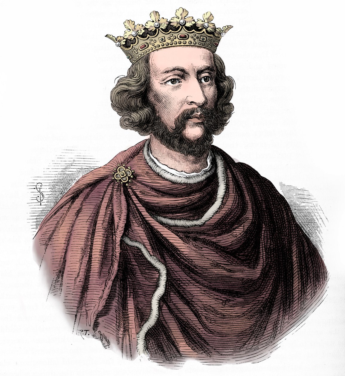 Heinrich III. von England, Illustration aus 