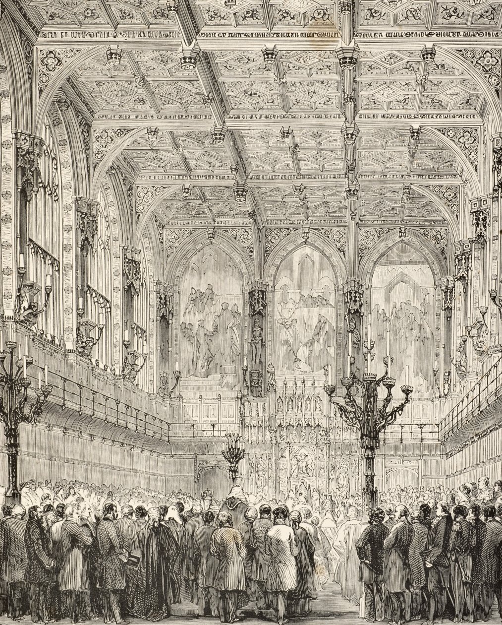 Innenansicht des House of Lords, aus 