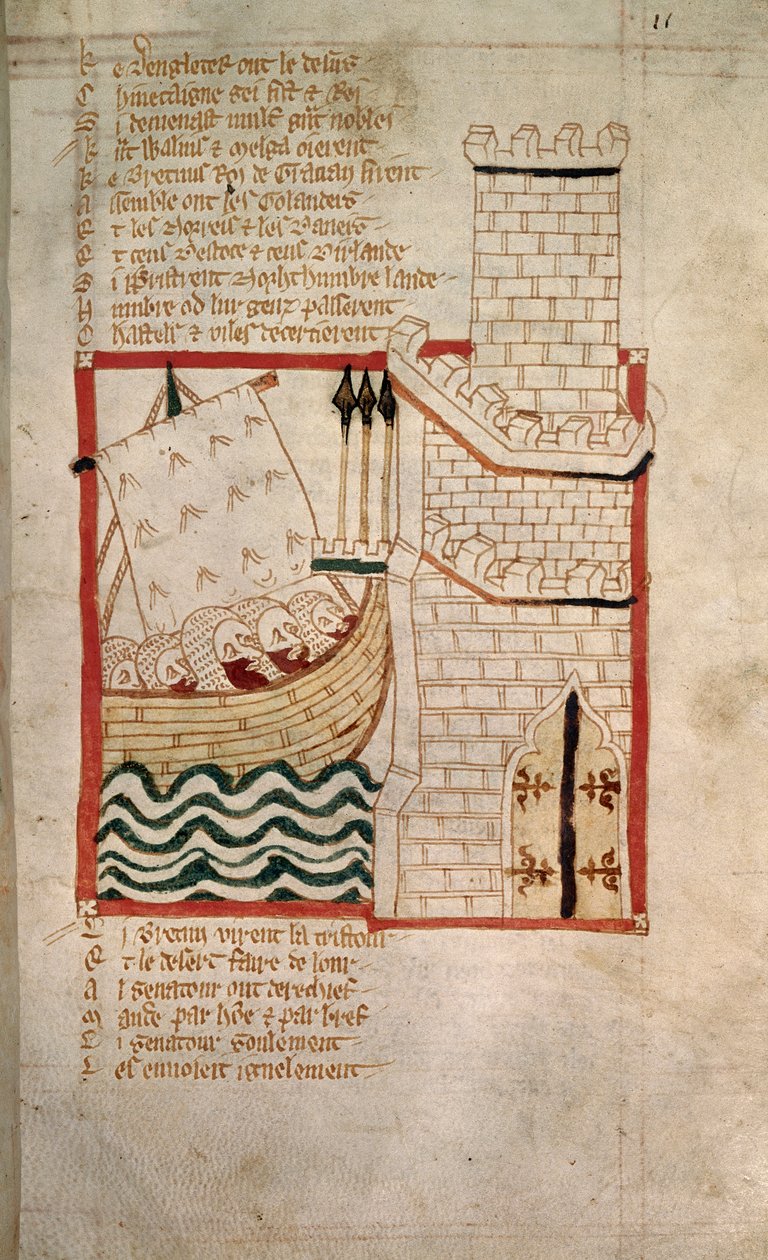 Invasion der Schotten und Dänen, aus der Verschronik 
