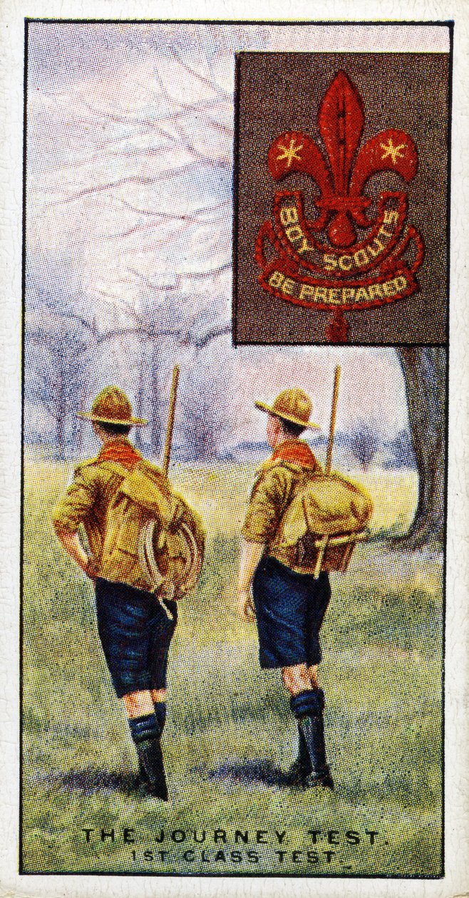 Reiseprüfung für das 1. Klasse Pfadfinderabzeichen, 1929 von English School