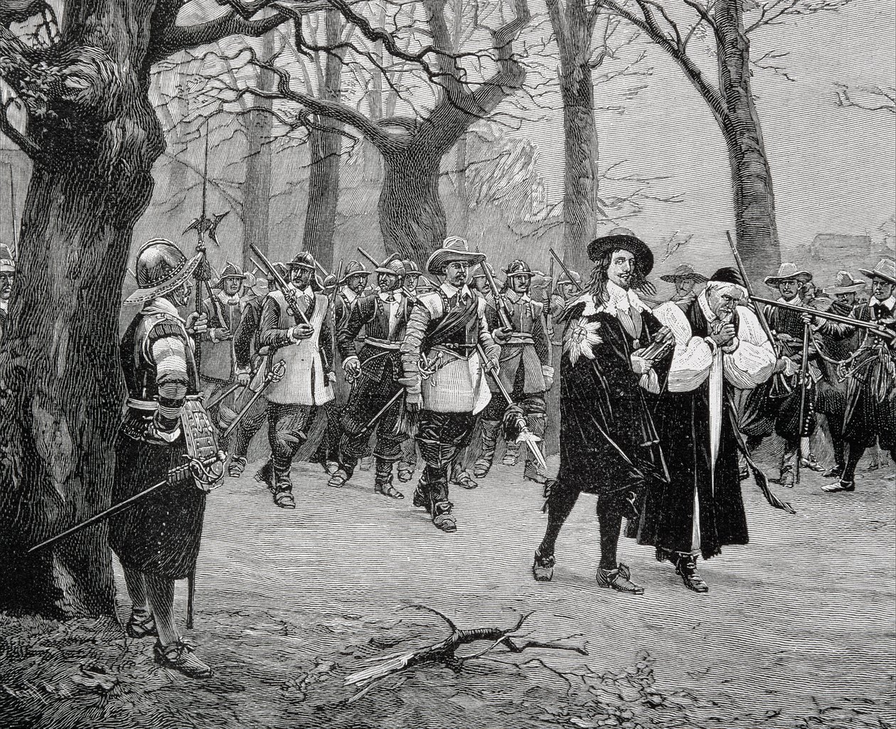 König Karl I. (1600-49) auf dem Weg zu seiner Hinrichtung von English School