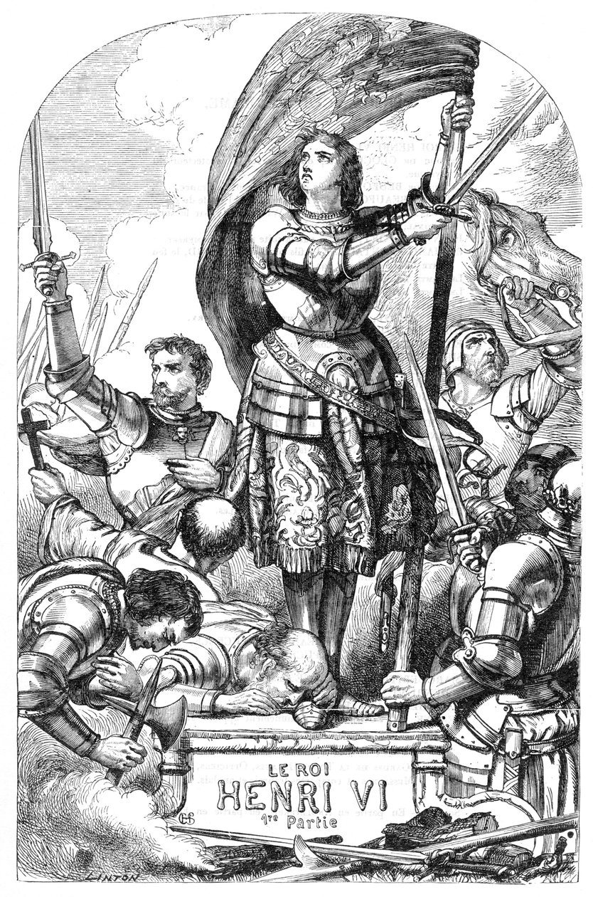 König Heinrich VI. (Heinrich VI., Teil 1) - Illustration in „Completes de William Shakespeare“ 1866 von English School