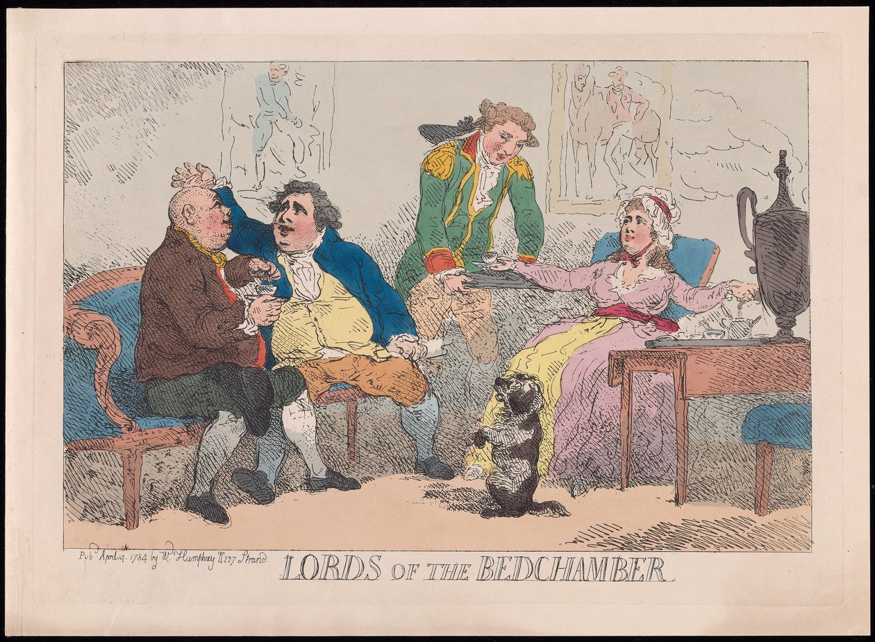 Lords of the Bedchamber, veröffentlicht 1784 von English School