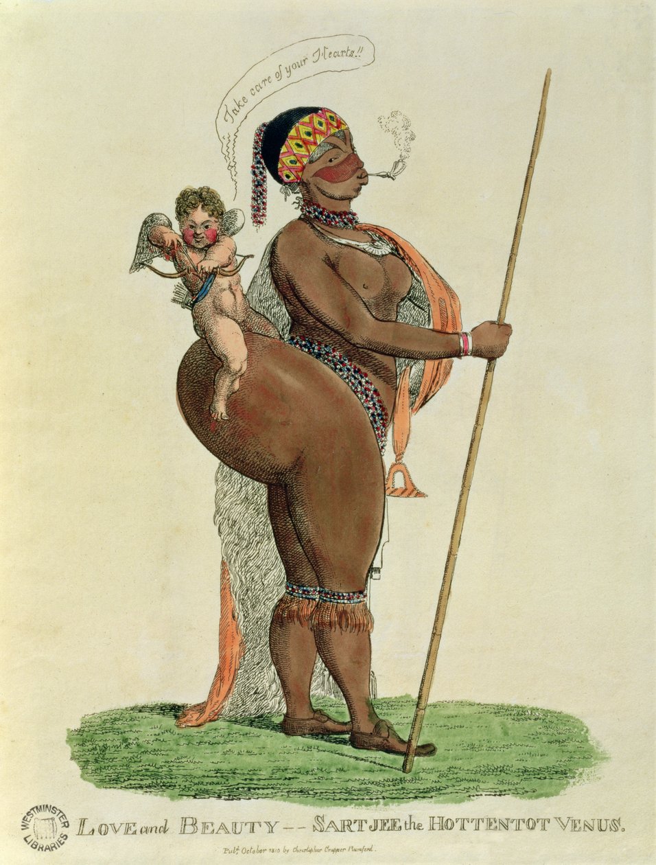 Liebe und Schönheit - Sartjee die Hottentotten-Venus, 1810 von English School