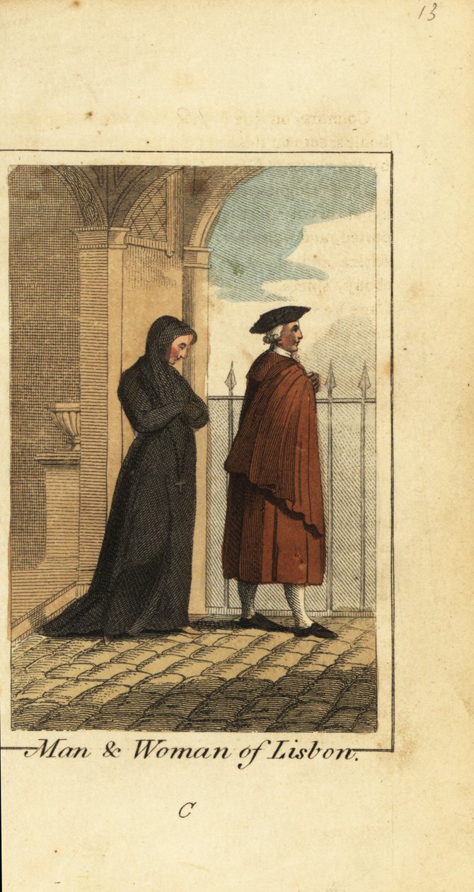 Mann und Frau aus Lissabon, Portugal von English School