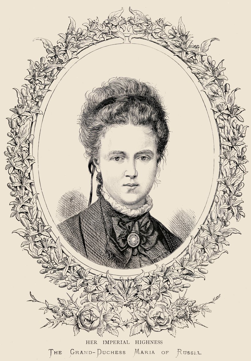 Maria Alexandrowna (1853-1920) Ihre Kaiserliche Hoheit Die Großherzogin von Russland von English School