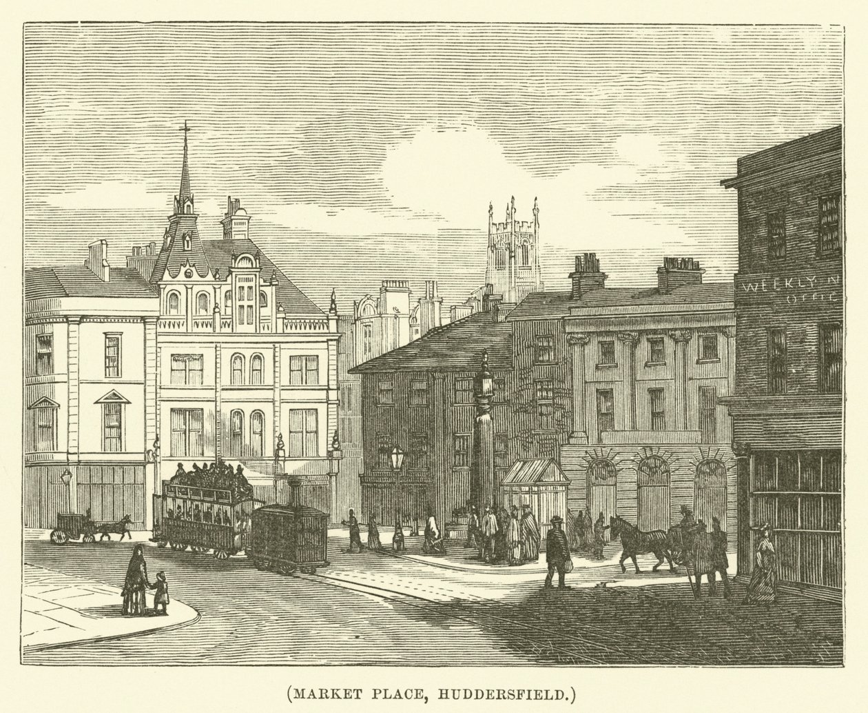 Marktplatz, Huddersfield von English School