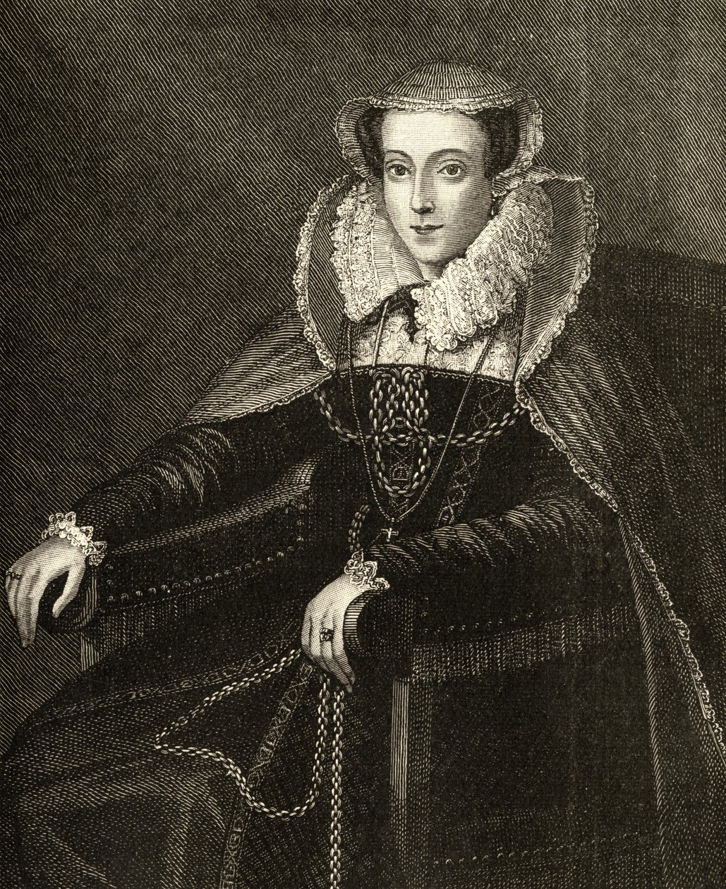 Maria Stuart (1542-87) (Gravur) von English School