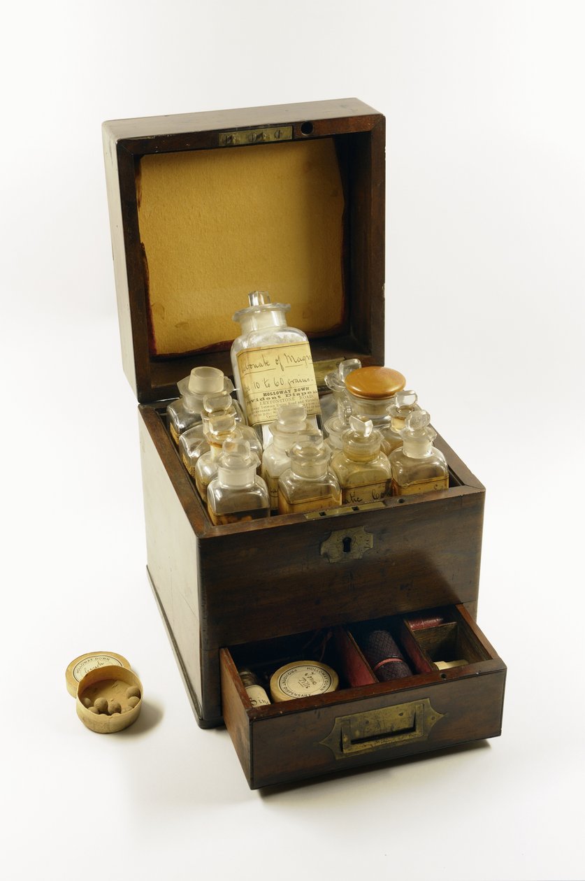 Medizinkasten, verwendet von Florence Nightingale während des Krimkriegs, 1854-56 von English School