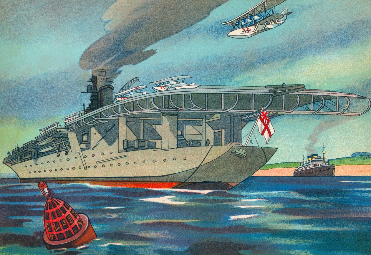 Moderner Flugzeugträger von English School